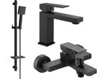 Mexen Uno DQ45 Set Da Bagno, Nero - 71403DQ45-70
