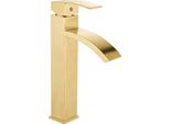 Mexen Libra Rubinetto Alto Da Lavabo, Oro - 745110-50