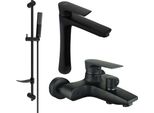 Mexen Axel DF72 Set Da Bagno, Nero 73813DF72-70
