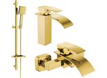 Mexen Aries DQ45 Set Da Bagno, Dorato - 744803DQ45-50