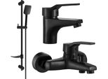 Mexen Caro DF62 Set Da Bagno, Nero - 746603DF62-70