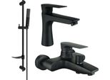 Mexen Axel DF72 Set Da Bagno, Nero - 73803DF72-70
