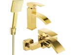 Mexen Libra R45 Set Da Bagno, Dorato - 745103R45-50