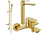 Mexen Alfa DF02 Set Vasca Da Bagno, Dorato - 745713DF02-50