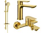 Mexen Alfa DQ40 Set Vasca Da Bagno, Oro - 745703DQ40-50