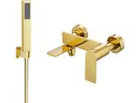Mexen Zero R02 Rubinetteria Per Vasca Con Set Doccia, Oro - 7113R02-50