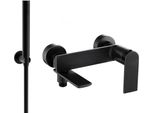 Mexen Zero R70 Rubinetto Da Bagno Con Set Doccia, Nero - 7113R70-70