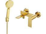 Mexen Zero R40 Rubinetto Da Vasca Con Set Doccia, Oro - 7113R40-50