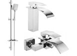 Mexen Aries DQ62 Set Da Bagno, Cromo - 744803DQ62-00