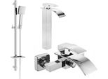 Mexen Aries DQ45 Set Da Bagno, Cromo - 744813DQ45-00