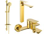 Mexen Alexa DQ40 Set Da Bagno, Oro - 71213DQ40-50