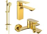 Mexen Alexa DQ40 Set Da Bagno, Oro - 71203DQ40-50