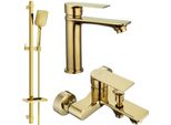 Mexen Royo DQ62 Set Vasca Da Bagno, Oro - 72203DQ62-50