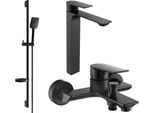 Mexen Alexa DS62 Set Da Bagno, Nero - 71213DS62-70