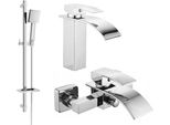Mexen Aries DQ45 Set Bagno, Cromo - 744803DQ45-00