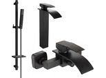 Mexen Aries DQ77 Set Da Bagno, Nero - 744813DQ77-70