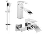 Mexen Libra DQ45 Set Da Bagno, Cromo - 745103DQ45-00