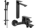 Mexen Alexa DQ62 Set Da Bagno, Nero - 71213DQ62-70