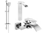 Mexen Aries DQ62 Set Da Bagno, Cromo - 744813DQ62-00