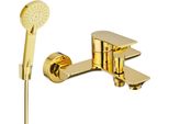 Mexen Alexa R40 Rubinetto Da Vasca Con Set Doccia, Oro - 7123R40-50
