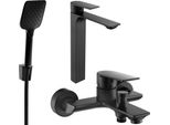 Mexen Alexa R62 Set Per Vasca Da Bagno, Nero - 71213R62-70