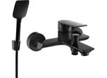 Mexen Alexa R62 Rubinetto Per Vasca Da Bagno Con Set Doccia, Nero - 7123R62-70