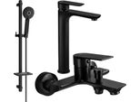 Mexen Alfa DQ40 Set Da Bagno, Nero - 745713DQ40-70
