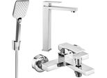 Mexen Uno R62 Set Per Vasca Da Bagno, Cromo - 71413R62-00