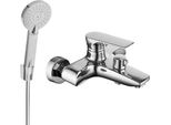 Mexen Axel R40 Rubinetto Da Vasca Con Set Doccia, Cromo - 7383R40-00