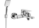 Mexen Lynx R62 Miscelatore Per Vasca Con Set Doccia, Cromato - 74593R62-00