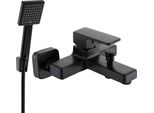 Mexen Cetus R45 Rubinetto Per Vasca Da Bagno Con Set Doccia, Nero - 74433R45-70