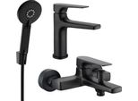 Mexen Lynx R40 Set Per Vasca Da Bagno, Nero - 745903R40-70