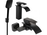 Mexen Aries R62 Set Vasca, Nero - 744803R62-70
