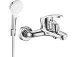 Mexen Erica R72 Rubinetto Da Bagno Con Set Doccia, Cromo - 74643R72-00
