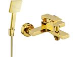 Mexen Uno R45 Rubinetto Da Bagno Con Set Doccia, Oro - 7143R45-50