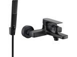 Mexen Lynx R72 Rubinetteria Per Vasca Con Set Doccia, Nero - 74593R72-70