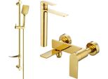 Mexen Zero DF62 Set Da Bagno, Dorato - 7113DF62-50
