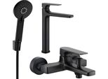 Mexen Lynx R40 Set Da Bagno, Nero - 745913R40-70