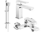 Mexen Uno DQ45 Set Da Bagno, Cromo - 71403DQ45-00