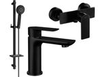 Mexen Alfa DQ40 Set Doccia, Nero - 745704DQ40-70