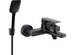 Mexen Lynx R62 Rubinetto Per Vasca Con Set Doccia, Nero - 74593R62-70