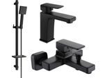 Mexen Cetus DQ45 Set Da Bagno, Nero - 744303DQ45-70