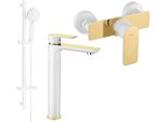 Mexen Alfa DQ40 Set Doccia, Bianco/Oro - 745714DQ40-25