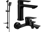 Mexen Alfa DF62 Set Da Vasca, Nero - 745703DF62-70