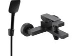 Mexen Uno R62 Rubinetto Da Vasca Con Set Doccia, Nero - 7143R62-70