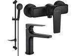 Mexen Lynx DF40 Set Doccia, Nero - 745904DF40-70