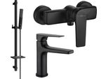 Mexen Lynx DQ72 Set Doccia, Nero - 745904DQ72-70