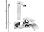 Mexen Aries DQ77 Set Da Bagno, Cromo - 744813DQ77-00
