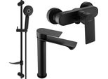 Mexen Royo DF40 Set Doccia, Nero - 72214DF40-70