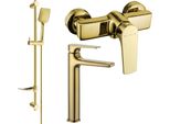 Mexen Lynx DF62 Set Doccia, Oro - 745914DF62-50